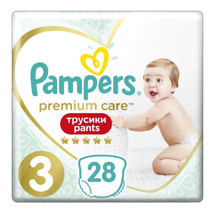 Підгузки-трусики Pampers Premium Care Pants 3 Midi (6-11 кг) №28  в Україні