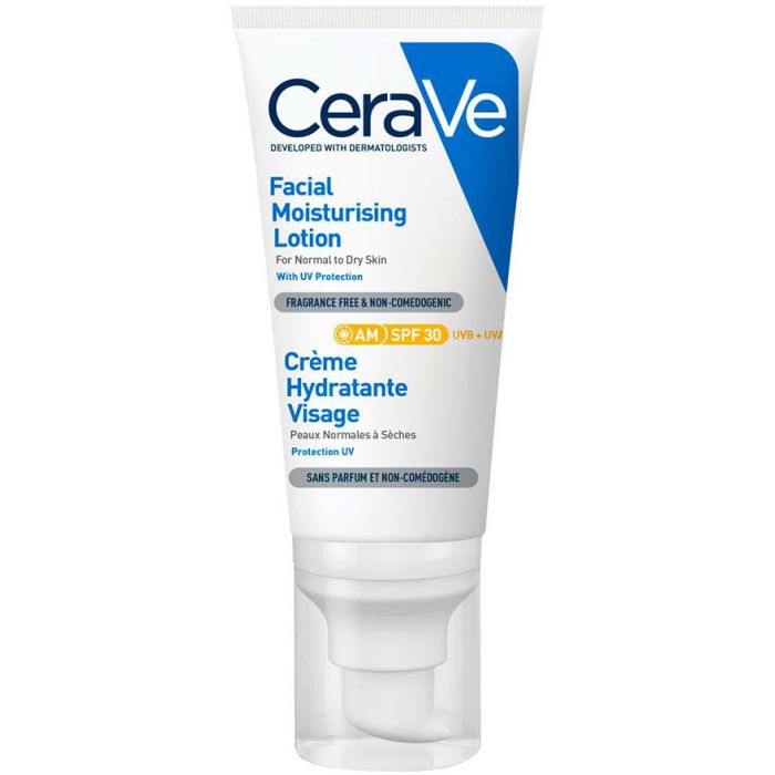 Крем CeraVe зволожуючий денний для нормальної і сухої шкіри обличчя з SPF30 52 мл ADD