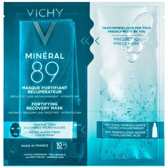 Маска Vichy Mineral 89 Тканинна зміцнююча для відновлення шкіри обличчя 29 мл в аптеці