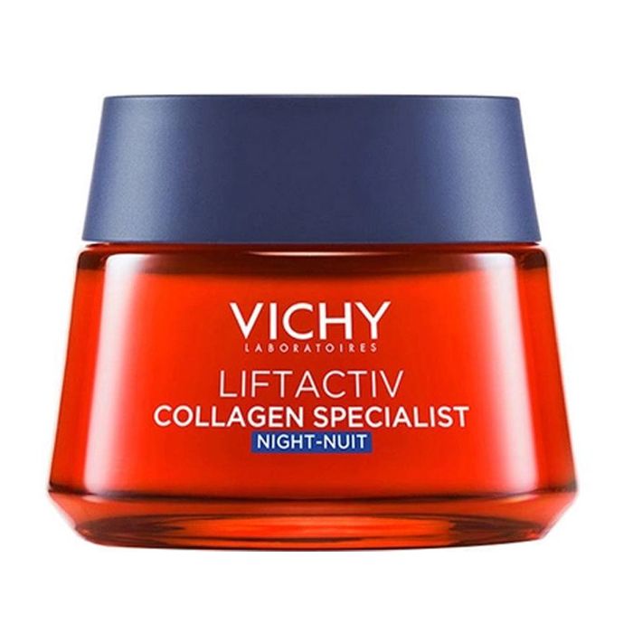 Крем догляд Vichy Liftactiv Collagen Specialist антивіковий нічний з ефектом корекції зморшок 50 мл купити
