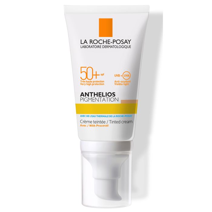 Крем La Roche-Posay Anthelios з тонуючим ефектом для шкіри обличчя схильної до гіперпігментації світлий SPF50+ 50 мл - фото №1 Крем La Roche-Posay Anthelios з тонуючим ефектом для шкіри обличчя схильної до гіперпігментації світлий SPF50+ 50 мл в інтернет-аптеці