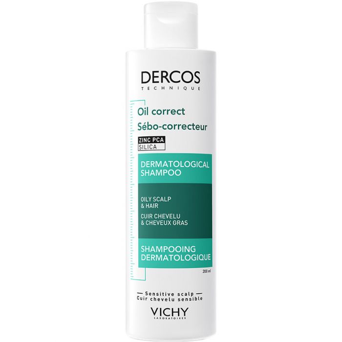 Шампунь Vichy Dercos себо-регулюючий для жирного волосся та шкіри голови 200 мл в інтернет-аптеці