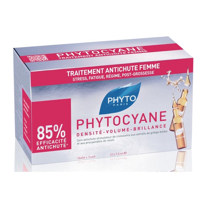 Засіб для лікування волосся Phyto Phytocyane 12x7,5 мл  фото