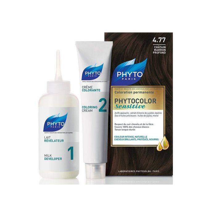 Фарба для волосся Phyto Phytocolor Sensitive шатен темний каштановий 4.77 ADD