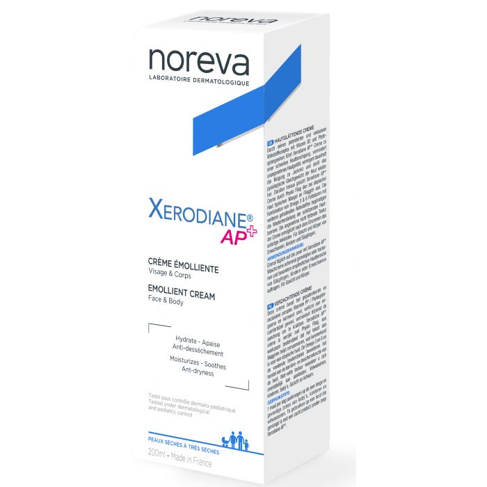 Крем-емоліент Noreva Xerodiane AP+ для обличчя та тіла 200 мл ADD