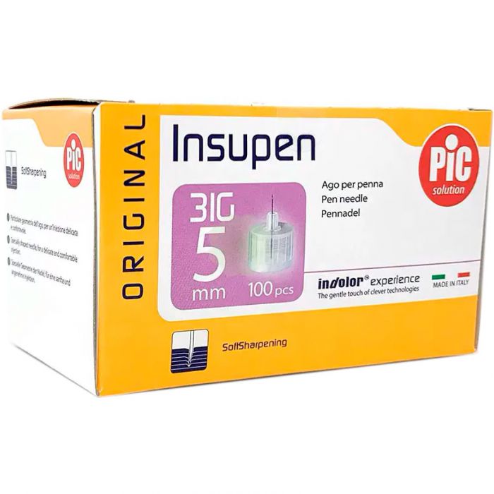 Голка Insupen для інсулінових ручок 5 мм 100 шт. в аптеці
