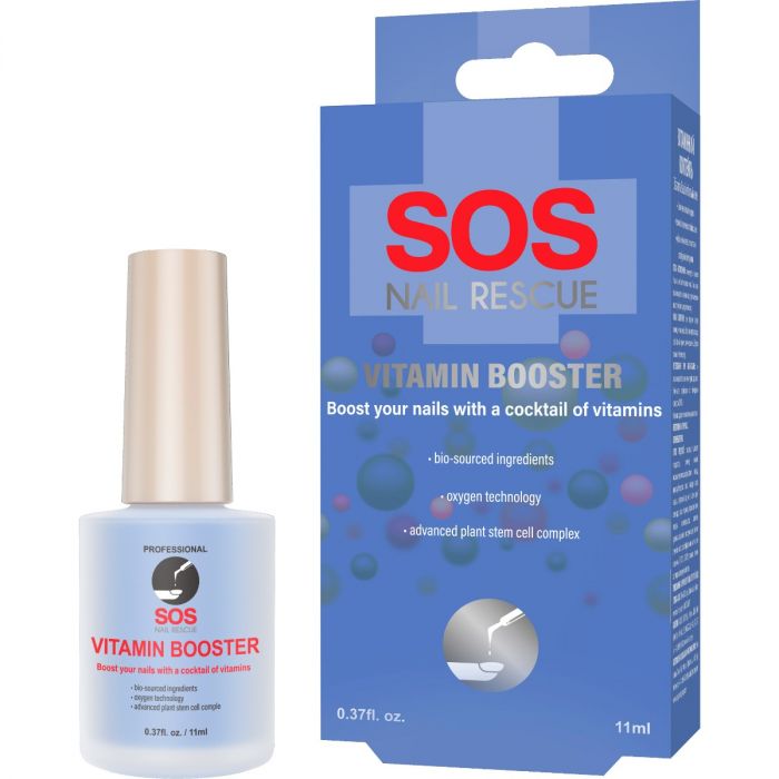 Витаминный коктейль для ногтей SOS Nail Rescue с технологией использования стволовых клеток растений, 11 мл фото