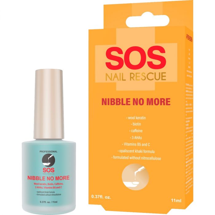 Засіб проти обкушування нігтів SOS Nail Rescue Гризи не хочу з Біотином та Кофеїном, 11 мл фото