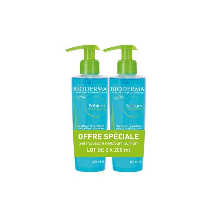 Набір Гель Bioderma Sebium очищуючий 200*2 мл - фото №1 Набір Гель Bioderma Sebium очищуючий 200*2 мл в інтернет-аптеці