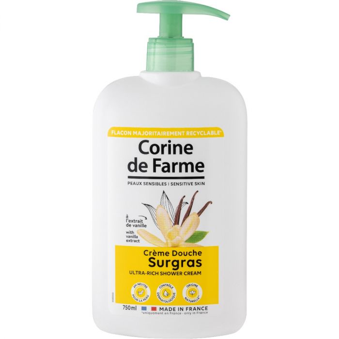 Гель-крем для душа Corine de Farme (Корин Де Фарм) питательный с экстрактом мадагаскарской ванили 750 мл цена