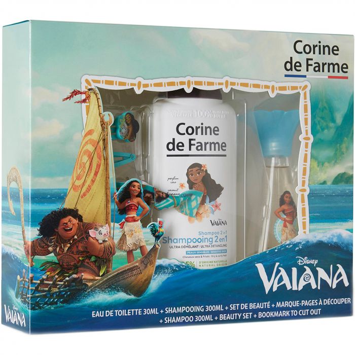 Набір Corine De Farme (Корін Де Фарм) Моана серія Disney (Шампунь проти заплутування волосся 300 мл + Вода туалетна 30 мл) ADD