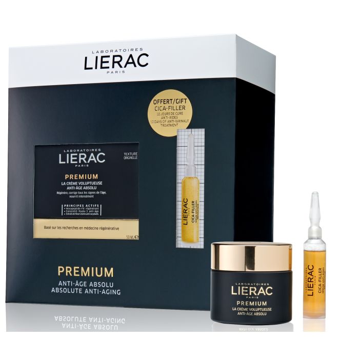 Набір Lierac Premium (Крем Premium 50 мл + Cica-filler Сироватка 10 мл) - фото №1 Набір Lierac Premium (Крем Premium 50 мл + Cica-filler Сироватка 10 мл) в інтернет-аптеці