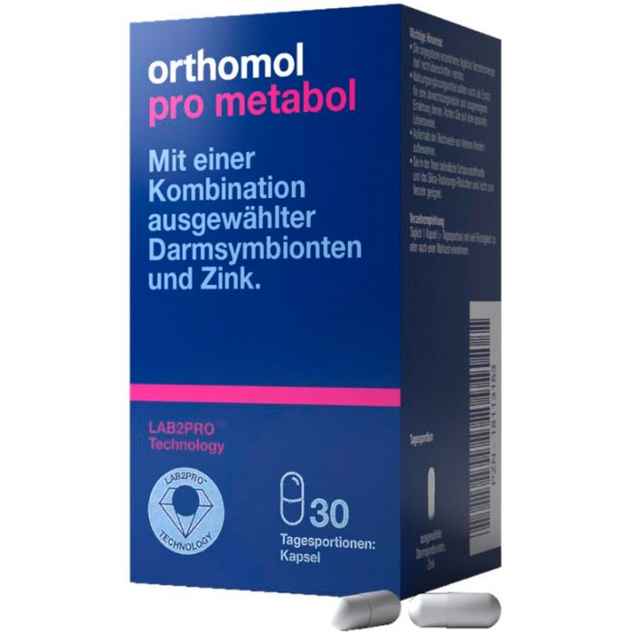 Orthomol Pro Metabol (для підтримки кишківника) 30 днів, капсули №30 недорого