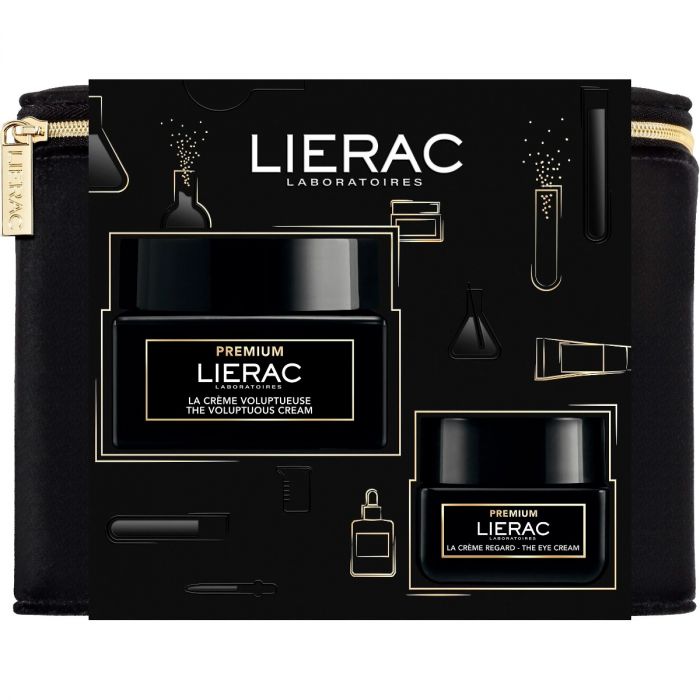 Набір Lierac (Ліерак) Premium (Крем 50 мл + Крем для контуру очей 20 мл + Косметичка) фото