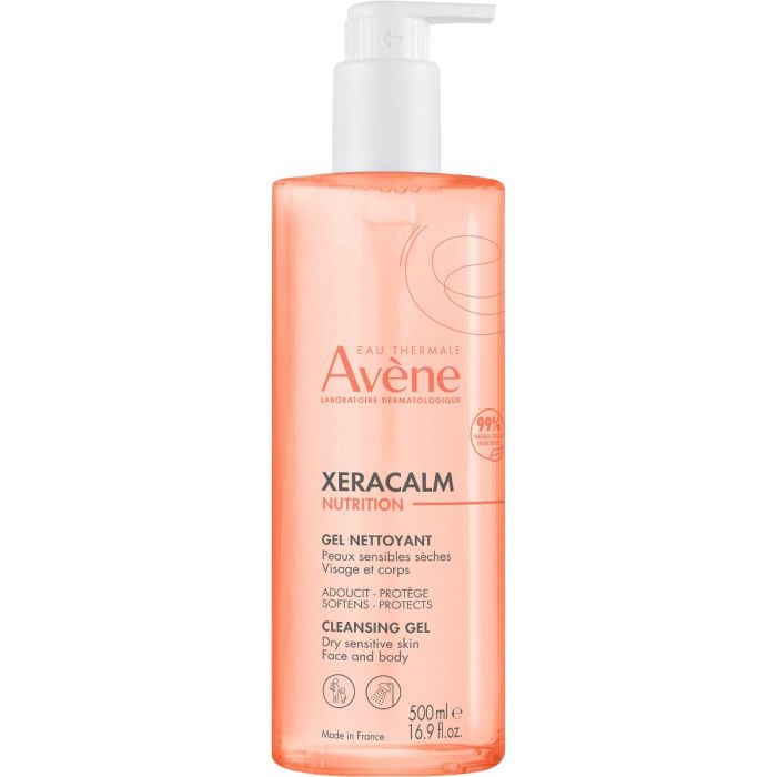 Гель Avene (Авен) XeraCalm Nutrition очищуючий для сухої чутливої шкіри обличчя та тіла 500 мл ціна