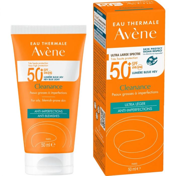 Засіб Avene сонцезахисний для жирної та проблемної шкіри обличчя SPF 50+, 50 мл в інтернет-аптеці