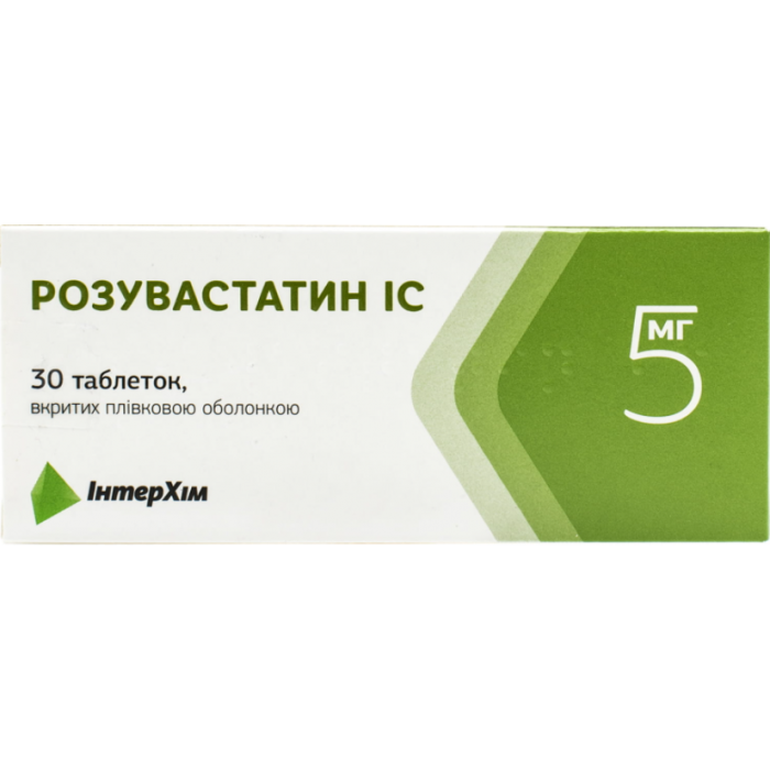 Розувастатин IC 5 мг таблетки №30 в Україні