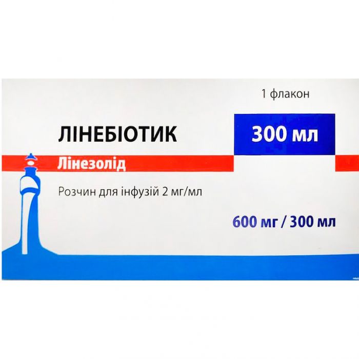 Лінебіотик розчин для інфузії 2 мг/мл флакон 300 мл №1 недорого
