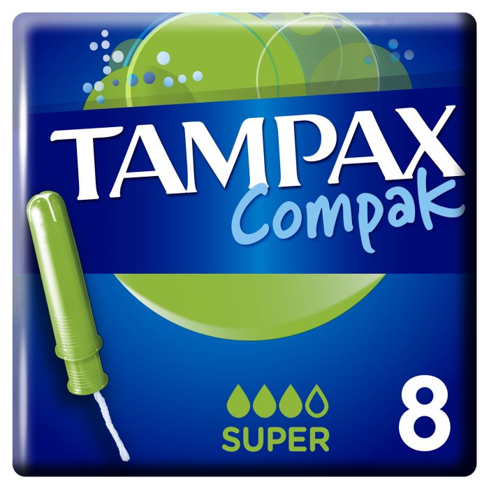Тампони Tampax Compak Super Single 8 шт в інтернет-аптеці