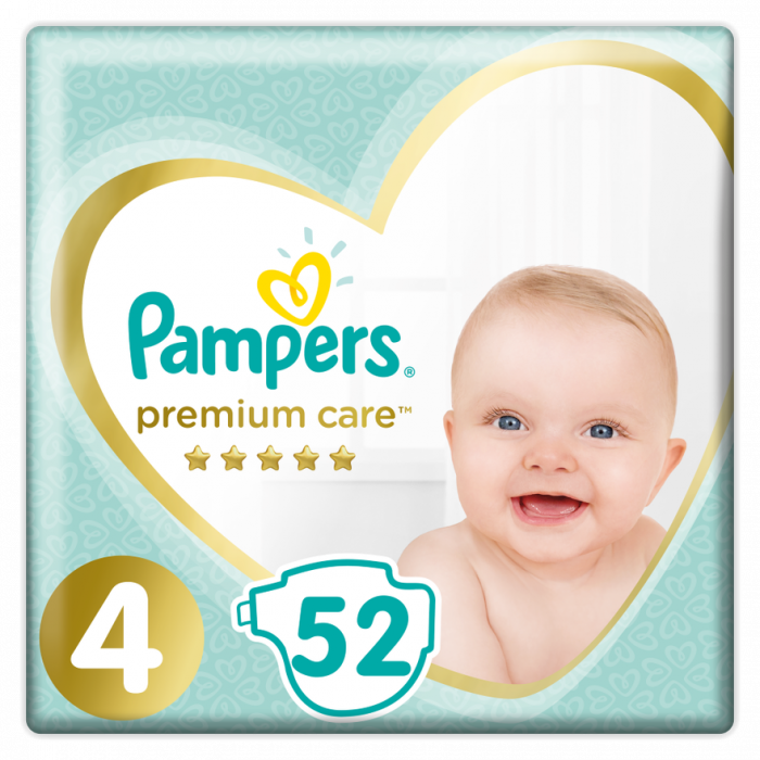 Підгузки Pampers Premium Care Maxi 4 (8-14 кг) 52 шт в аптеці