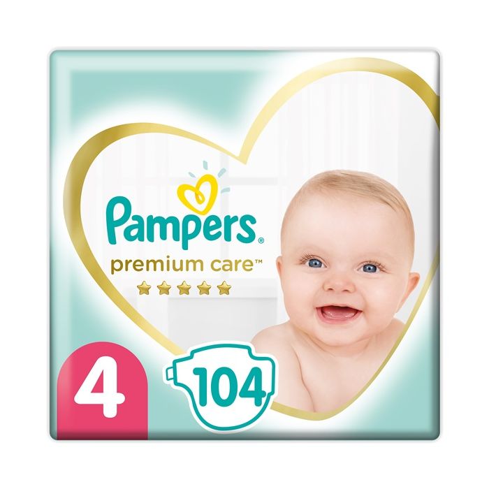 Підгузки Pampers Premium Care розмір 4 (9-14 кг) №104 замовити