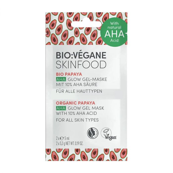 Маска-пілінг Bio:Vegane (Біо Веган) гелева з АНА кислотами Органічна папая 10 мл фото
