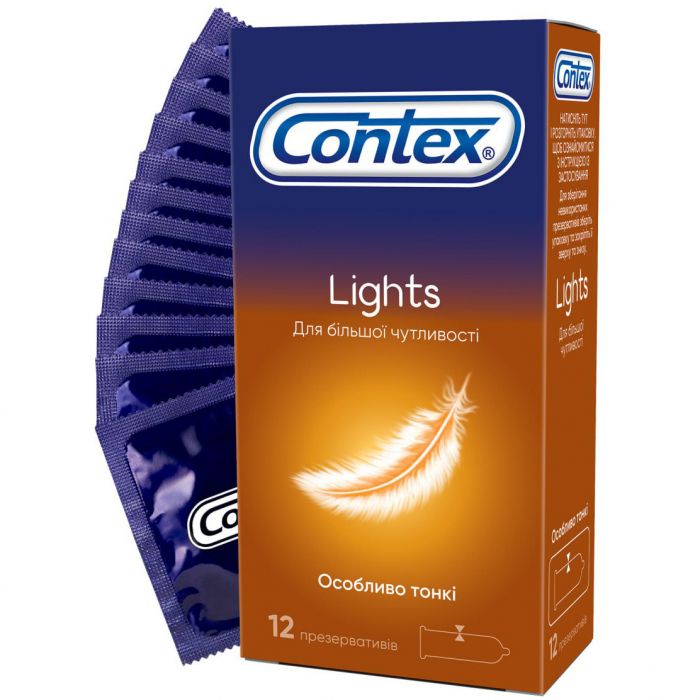 Презервативи Contex Lights особливо тонкі №12 купити