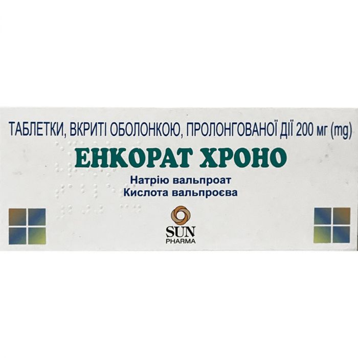 Енкорат Хроно 200 мг таблетки №30 - фото №1 Енкорат Хроно 200 мг таблетки №30 в інтернет-аптеці