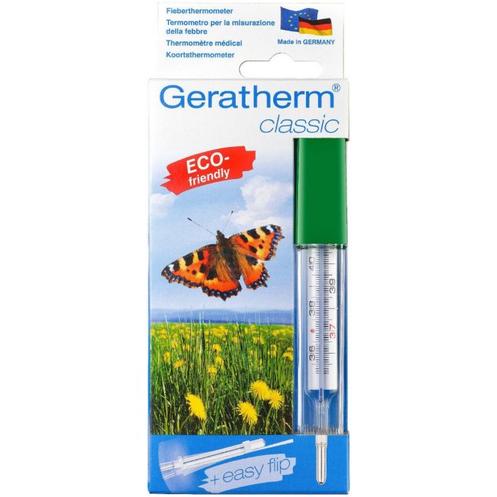 Термометр медицинский Geratherm Classic + Easy Fleap безртутный стеклянный в Украине