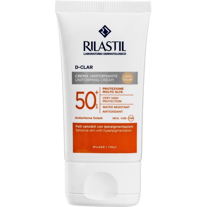 Сонцезахисний крем Rilastil D-Clar для шкіри схильної до пігментації з SPF 50+ світлий 40 мл купити