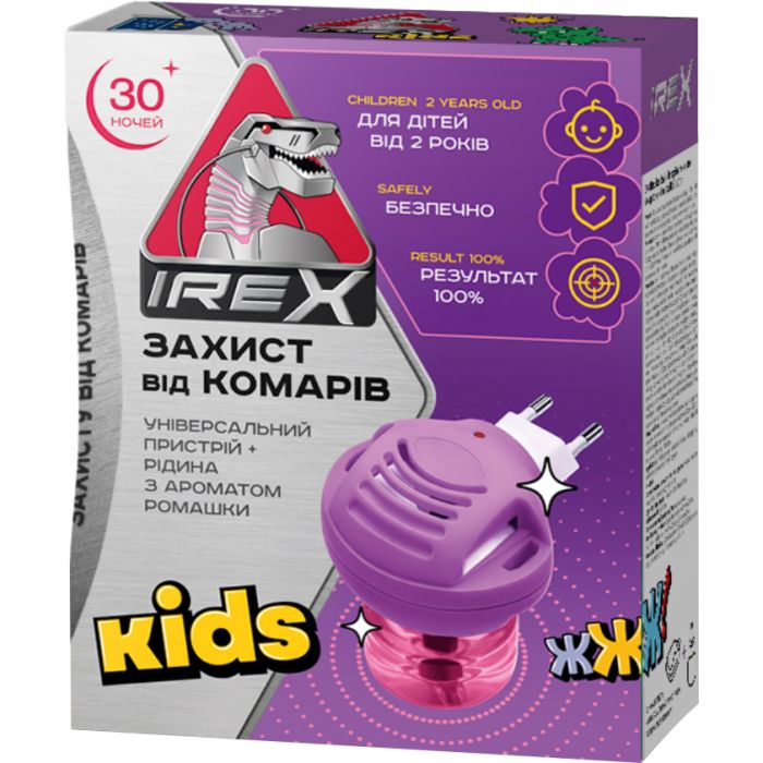 Комплект iRex Kids от комаров: прибор и жидкость 30 ночей в интернет-аптеке