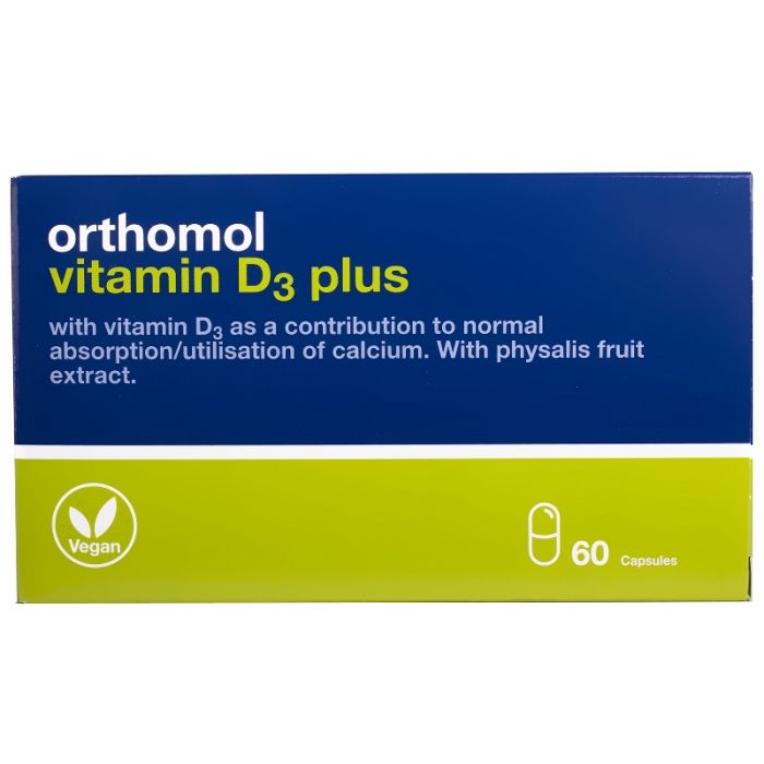 Orthomol (Ортомол) Vitamin D3 Plus (зміцнення кісткового скелета і структури кісток) капсулы №60 фото