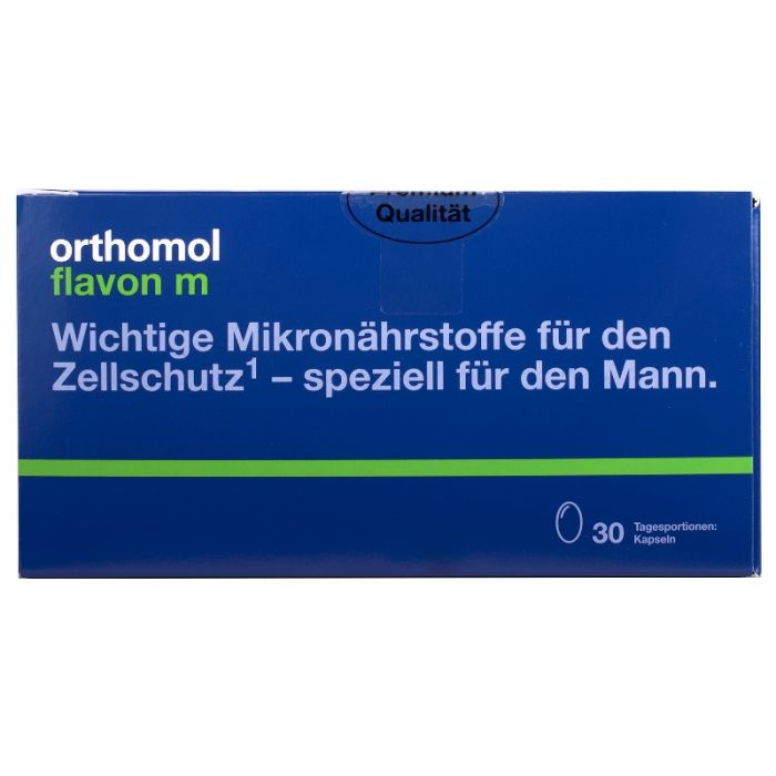 Orthomol (Ортомол) Flavon M (незамінний для лікування чоловіків з онко захворюваннями (рак передміхурової залози)) капсули №30 в інтернет-аптеці