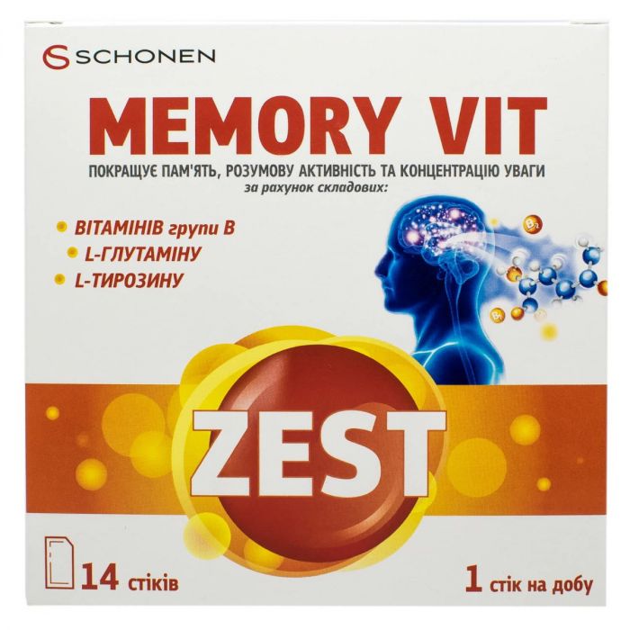 Zest (Зест) Memory Vit (Меморі Віт) стік №14 фото
