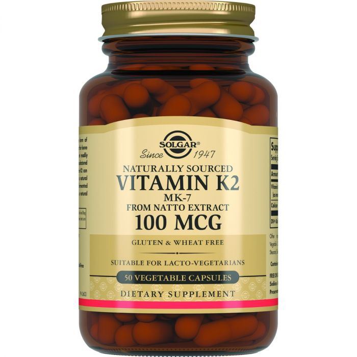 Solgar (Солгар) Натуральний Вітамін К2 (менахінон-7) 100 мкг капсули №50 в аптеці
