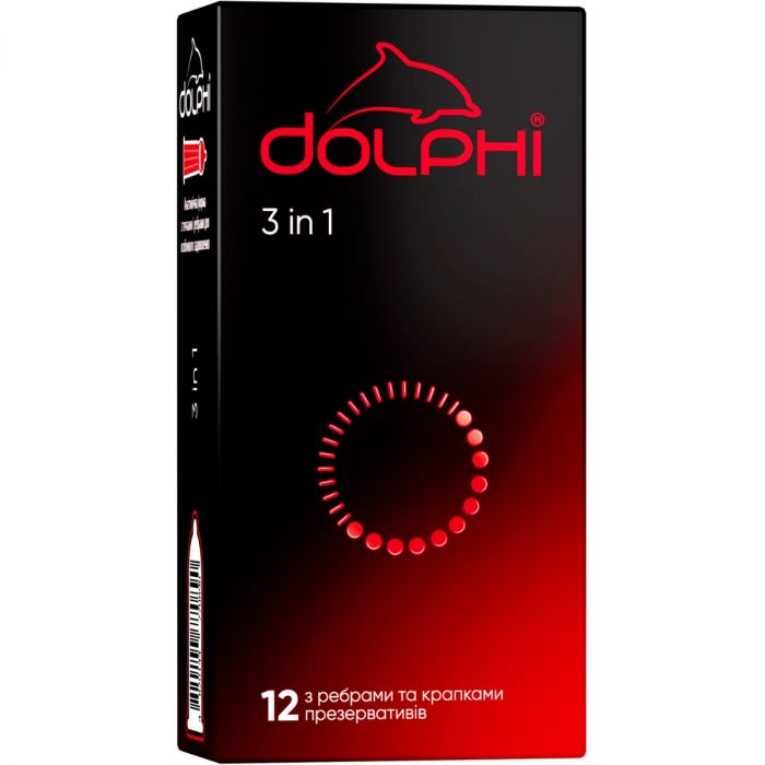 Презервативи Dolphi 3в1 №12 ADD