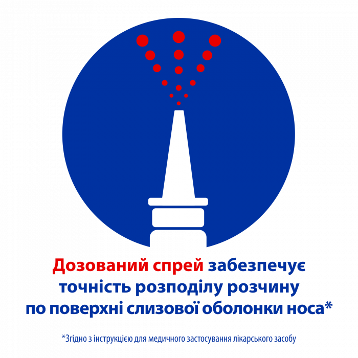 Отривін 0,1% з ментолом та евкаліптом спрей 10 мл