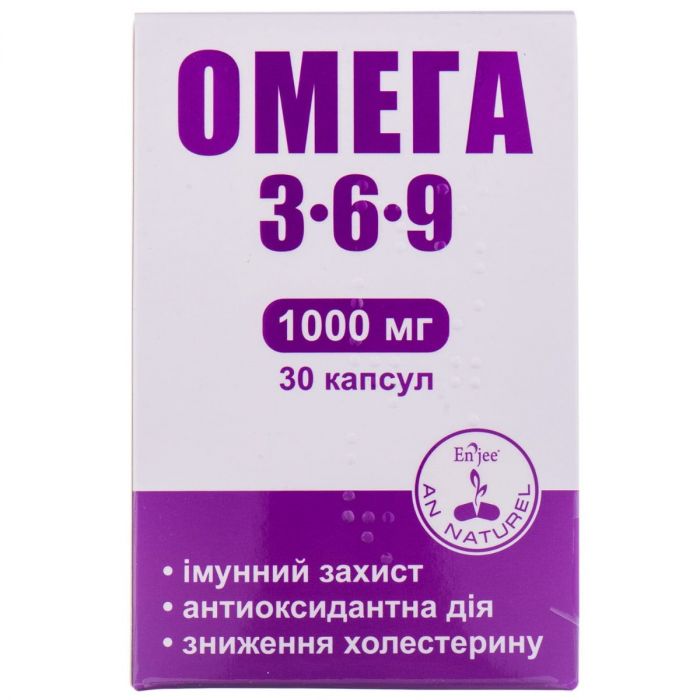 Омега 3-6-9 1000 мг капсули №30 ADD