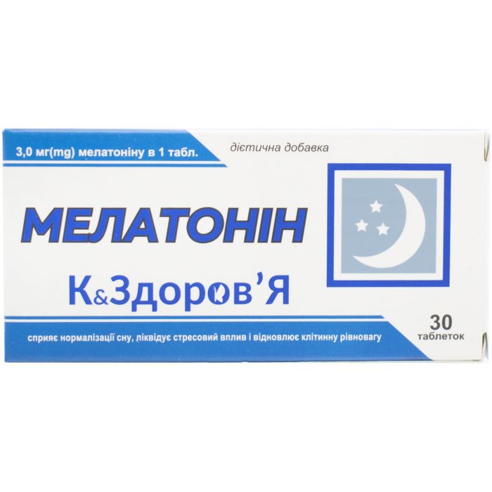 Мелатонін К&Здоров'я таблетки №30 ADD