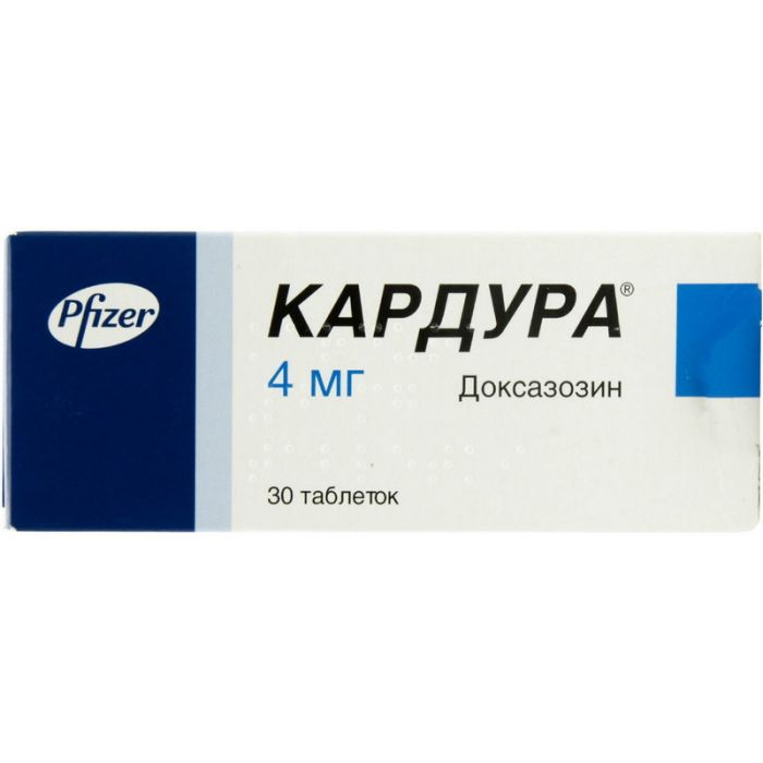 Кардура 4 мг таблетки №30 в інтернет-аптеці