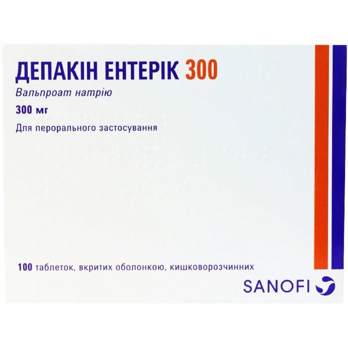 Депакін Ентерик 300 мг таблетки №100 ADD