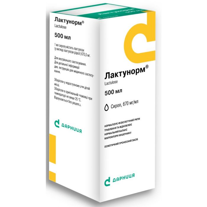 Лактунорм 670 мг/мл сироп 500 мл в інтернет-аптеці