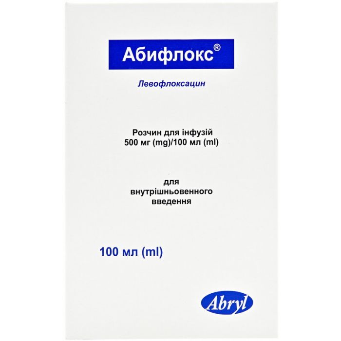 Абифлокс 500 мг/100 мл розчин для інфузій №1 фото