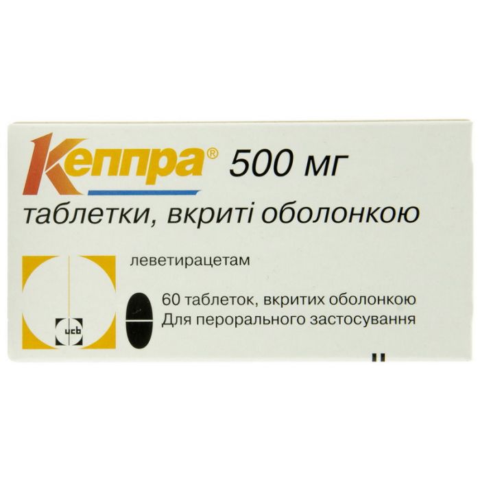 Кеппра 500 мг таблетки №60  в інтернет-аптеці