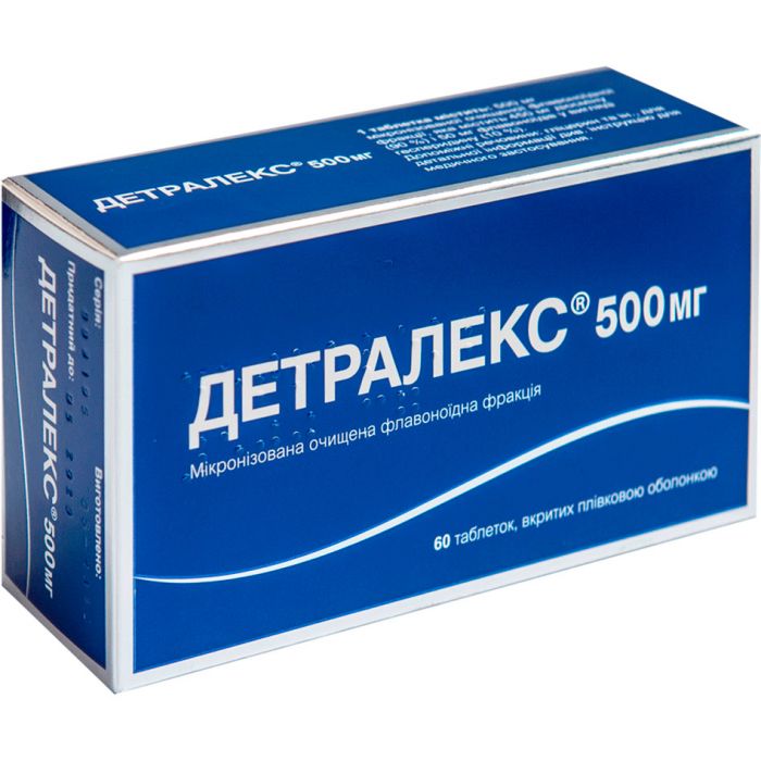 Детралекс 500 мг таблетки №60 в аптеці