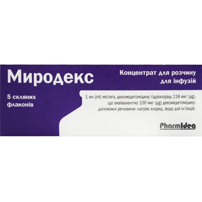 Миродекс 100 мкг/мл концентрат для розчину для інфузій 2 мл флакон №5 недорого