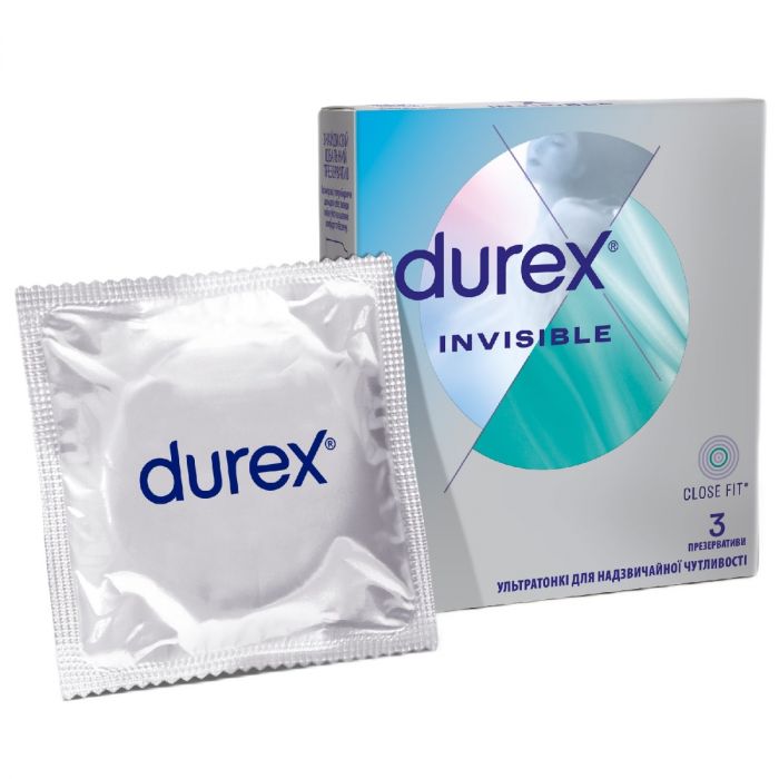 Презервативи Durex Invisible ультратонкі №3 недорого