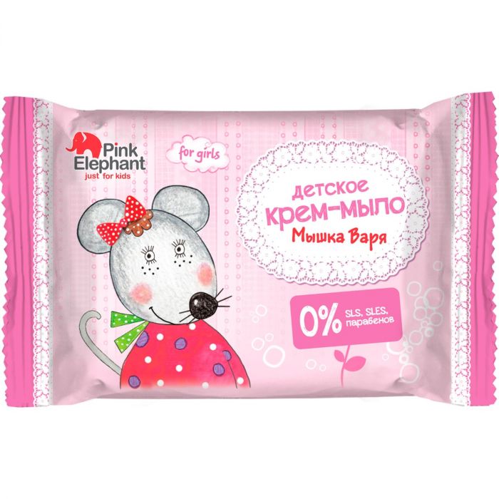 Крем-мыло Pink Elephant Мышка Варя, 90 г в аптеке