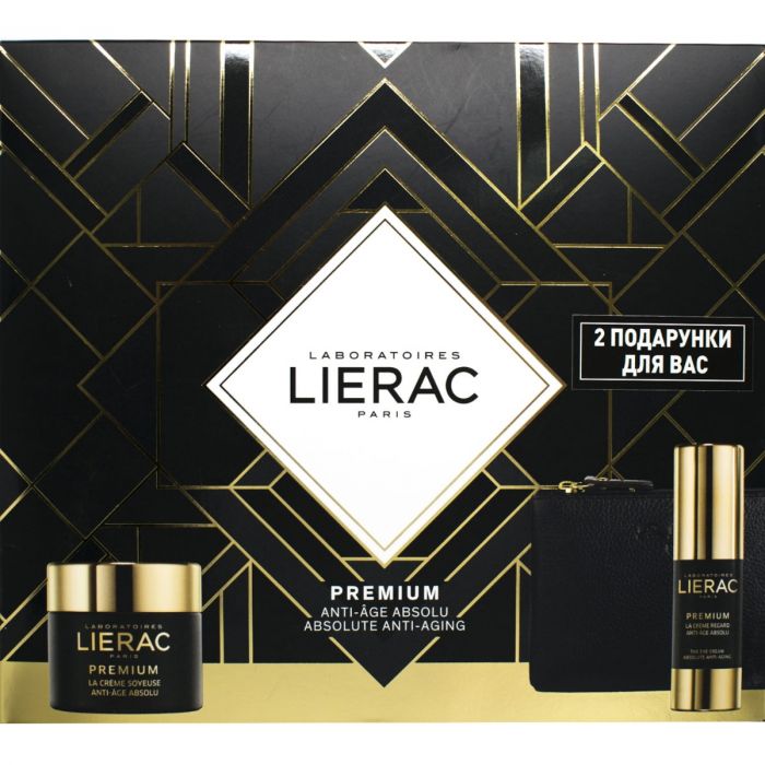 Набор Lierac (Лиерак) Premium Шелковистый (Крем 50 мл+Крем для контура глаз 20 мл+Косметичка) - фото №1 Набор Lierac (Лиерак) Premium Шелковистый (Крем 50 мл+Крем для контура глаз 20 мл+Косметичка) заказать