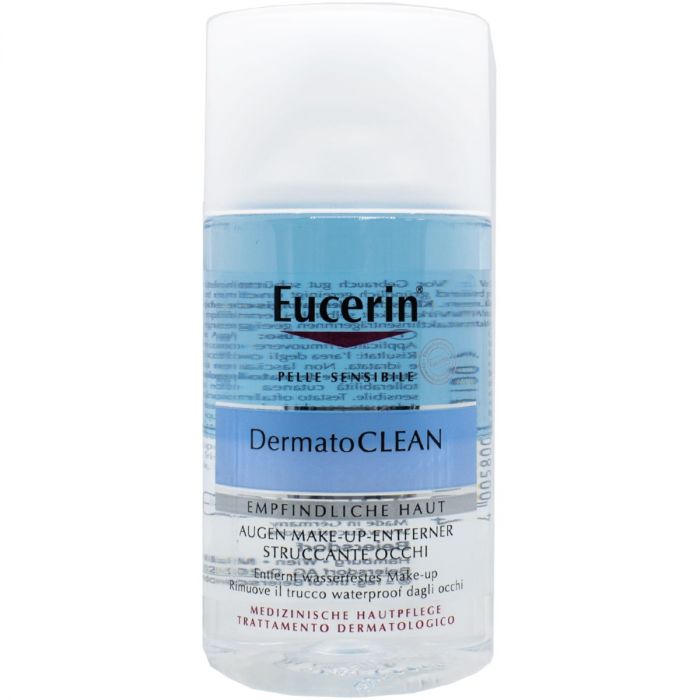 Засіб Eucerin DermatoClean для зняття водостійкого макіяжу з очей для чутливої ​​шкіри 125 мл ADD